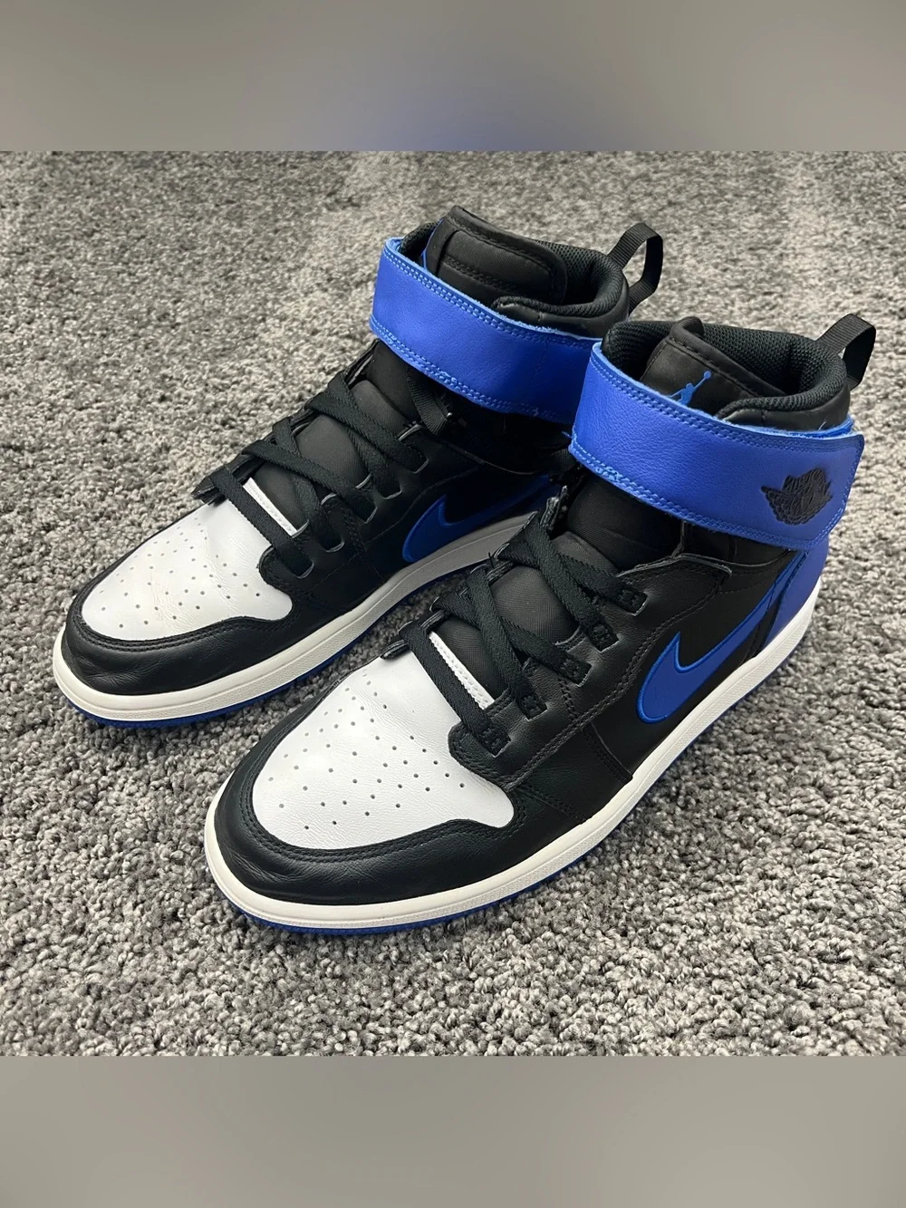 Jordan 1 High FlyEase Shoes Men’s Size 11.5 Hyper Royal Black White CQ3835-041